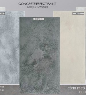BẢNG MÀU SƠN GIẢ BÊ TÔNG