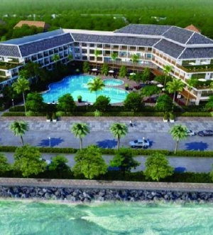 ATC CÔN ĐẢO RESORT - CUNG CẤP &amp; THI CÔNG SƠN HIỆU ỨNG VẢI DỆT